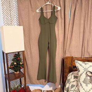 Active by Teal Olive Green Jumpsuit
